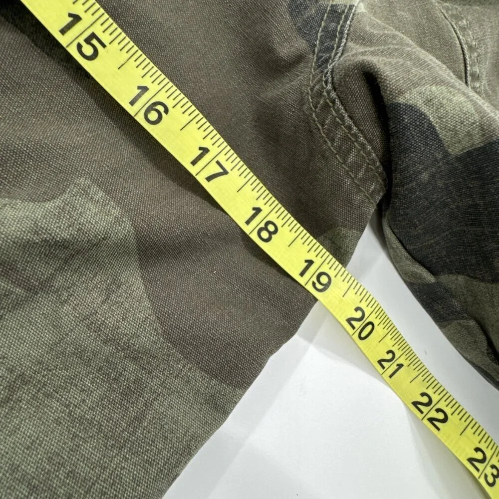 GAP Field Army Jacket Youth XXL 14 16 Camo Anorak Hooded Military Lined Canvas